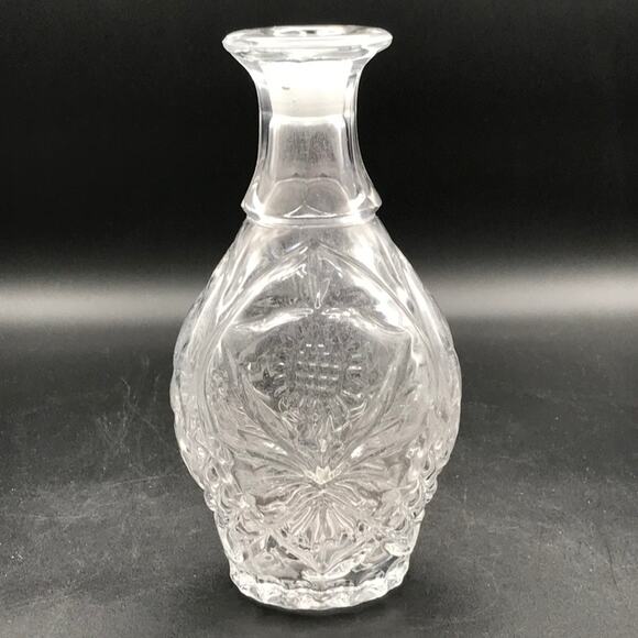 Vintage Bohemian Crystal Sunflower Wine Whisky Spirit Decanter with Stopper - Picture 6 of 12